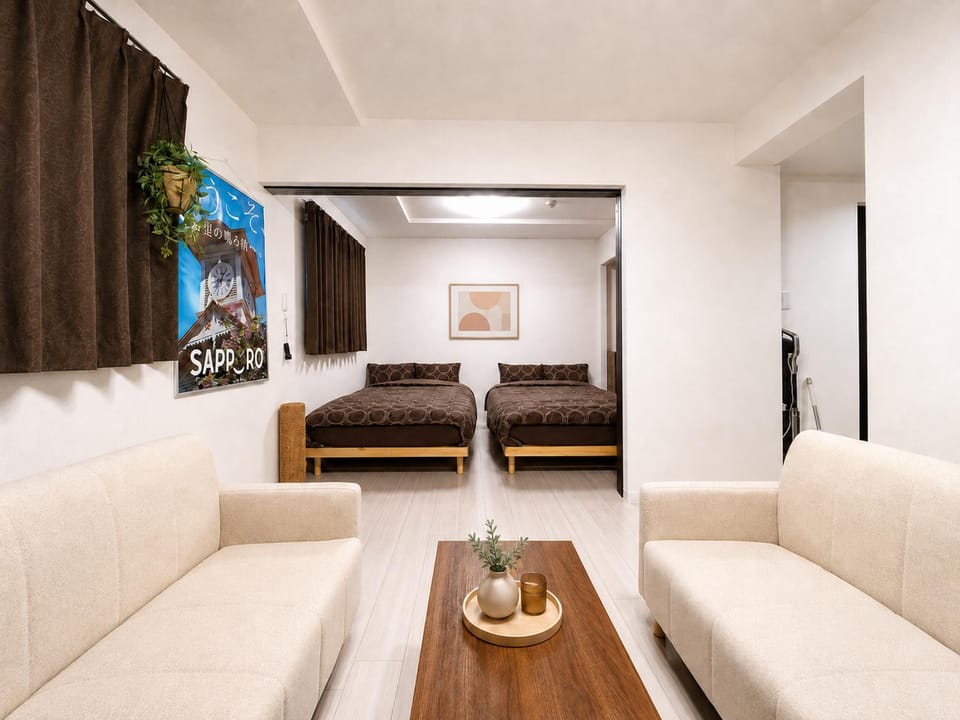 Bed, Living room, Photo of the whole room, Bedroom