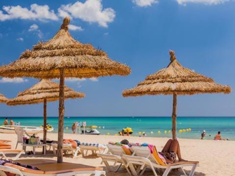 Beach, sunbed