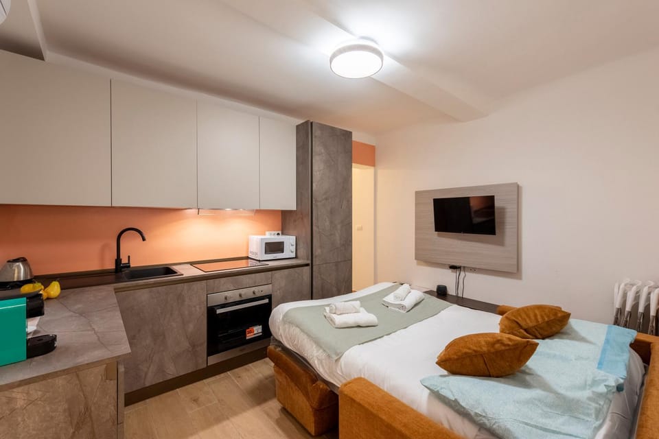 Bed, TV and multimedia, Kitchen or kitchenette