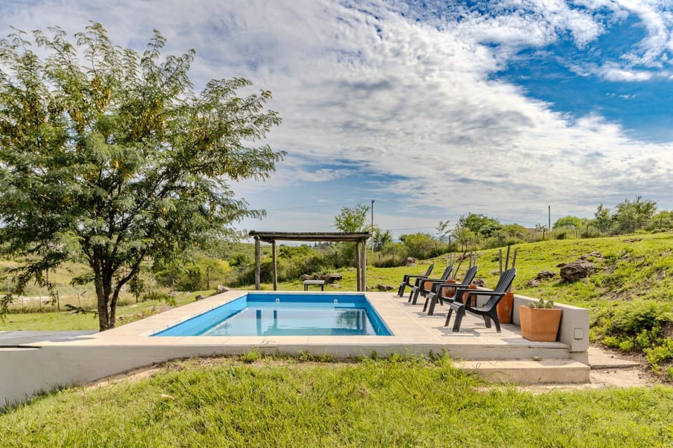 Natural landscape, Garden, Swimming pool