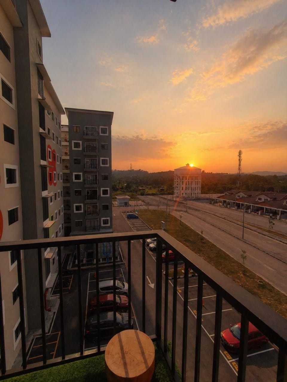 Property building, Communal lounge/ TV room, Day, View (from property/room), Balcony/Terrace, Sunset