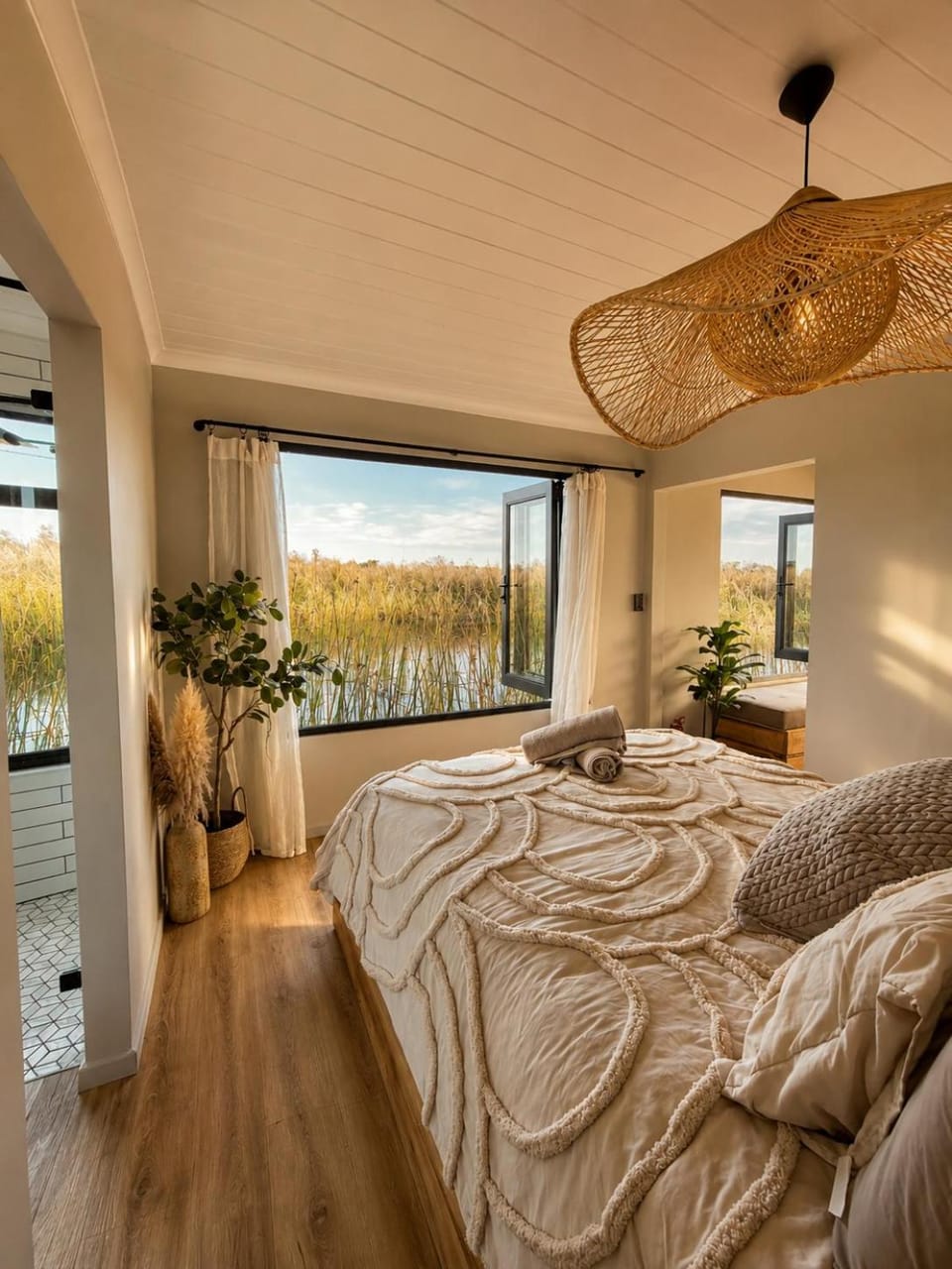 Bed, View (from property/room), View (from property/room), Bedroom, Lake view, Lake view, River view, River view