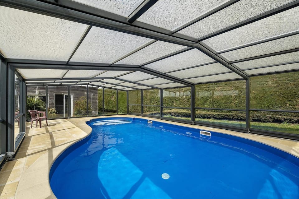 Property building, Living room, Swimming pool