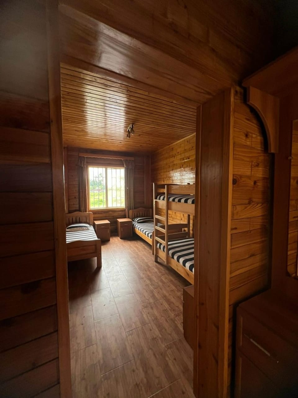 bunk bed, wardrobe