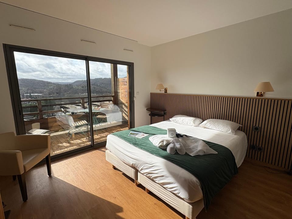 Bed, Natural landscape, Bedroom