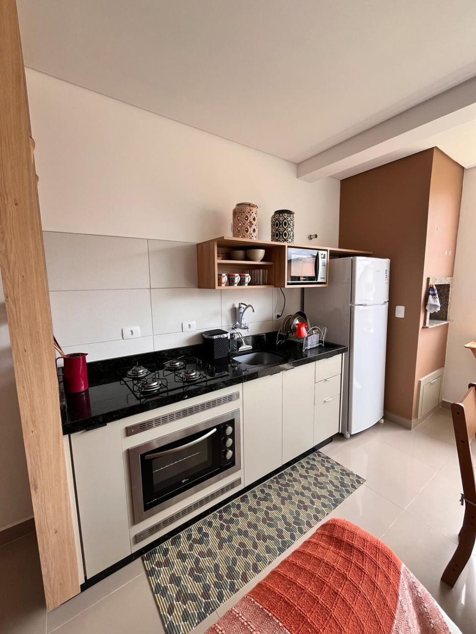 Kitchen or kitchenette, oven, stove