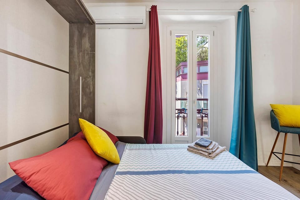Property building, Living room, Bedroom