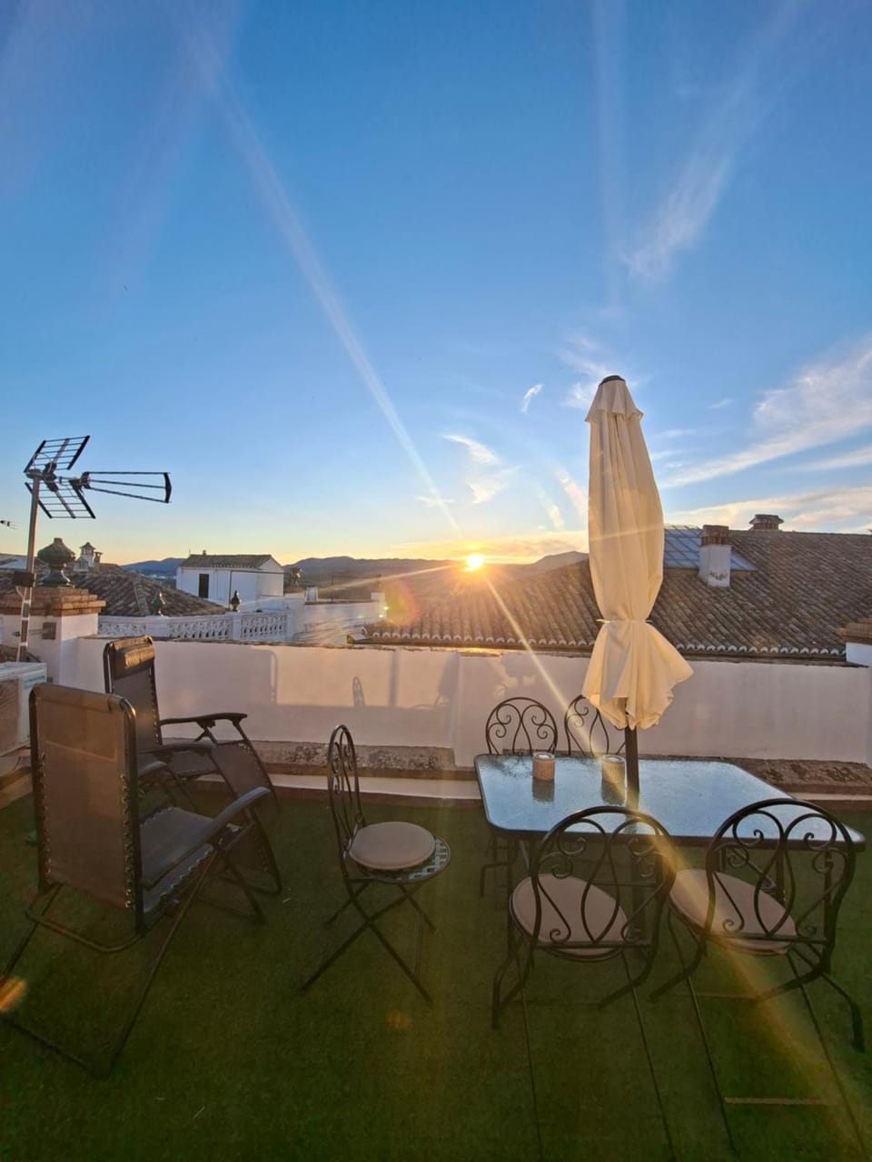 Mountain view, Sunrise, sunbed