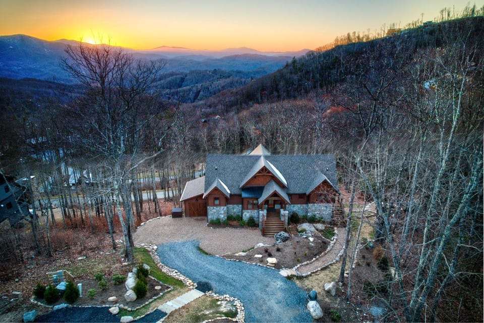 Golden Sunsets at Eagles Nest House in Beech Mountain