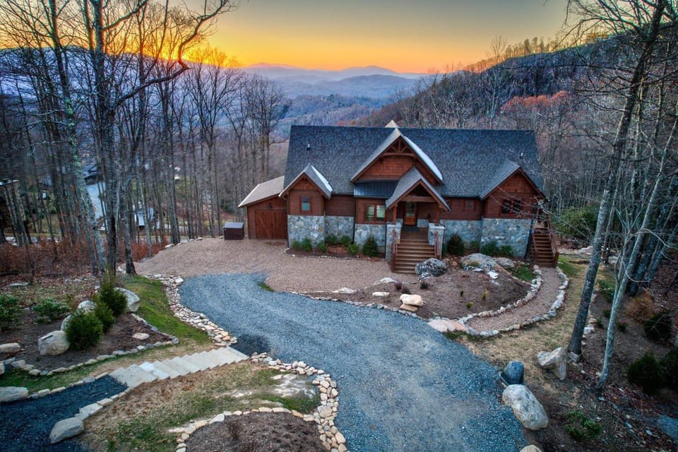 Golden Sunsets at Eagles Nest House in Beech Mountain