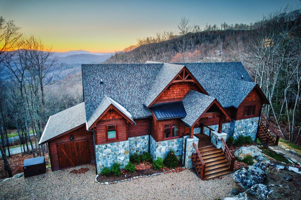Golden Sunsets at Eagles Nest House in Beech Mountain