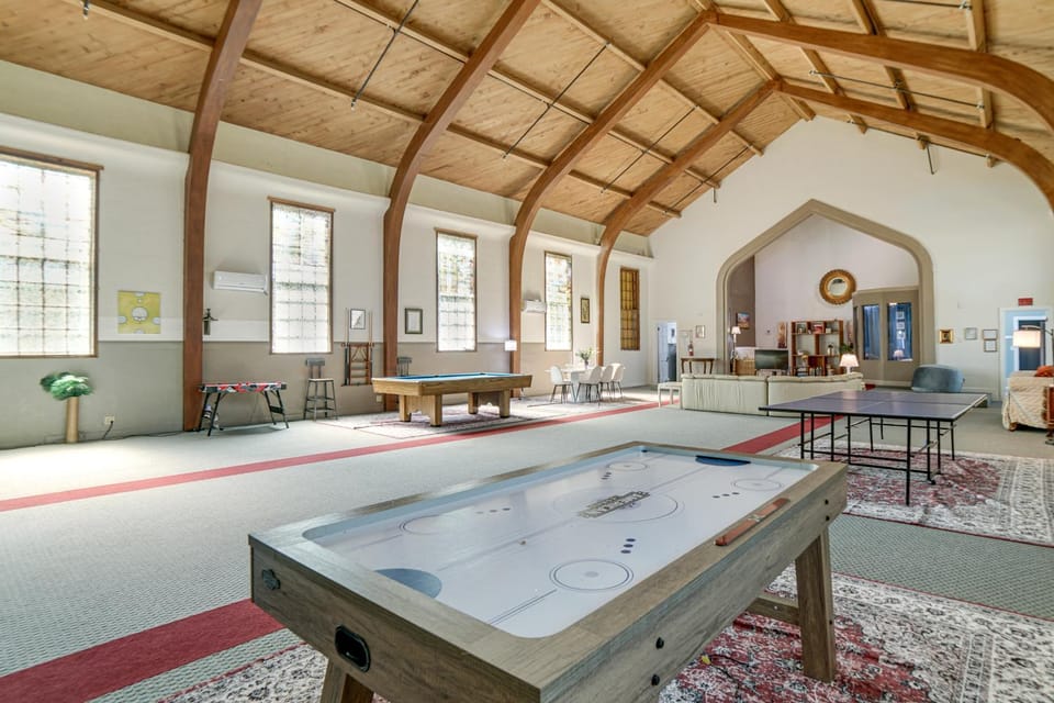 Walk to Clear Lake! Converted Church with Game Room House in Lakeport