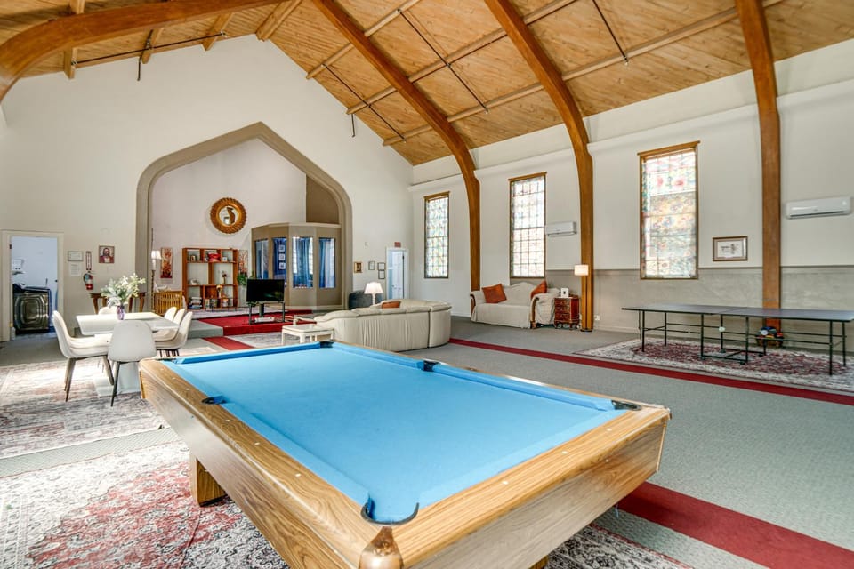 Walk to Clear Lake! Converted Church with Game Room House in Lakeport