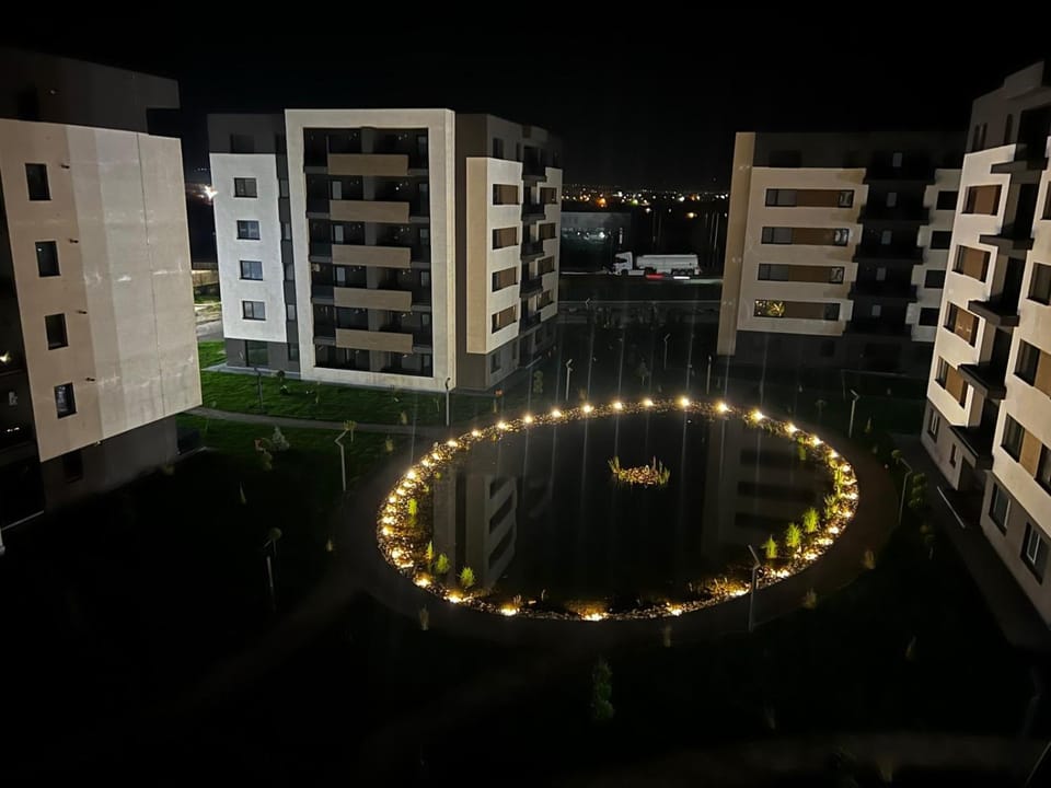 Property building, Night, City view