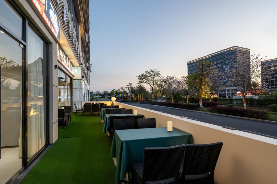 Property building, Day, View (from property/room), Balcony/Terrace, Seating area