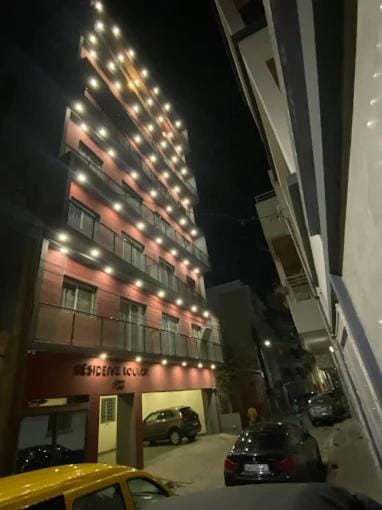 Property building, Night, Parking