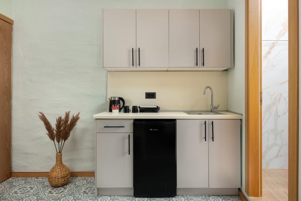 Kitchen or kitchenette, oven, stove