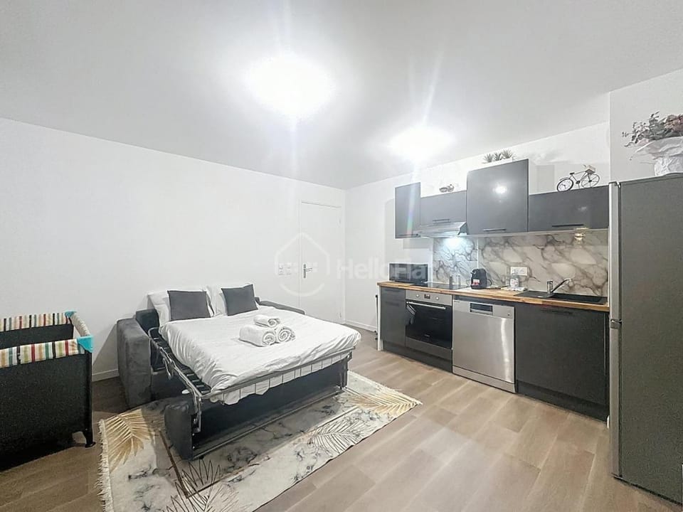 Living room, kitchen