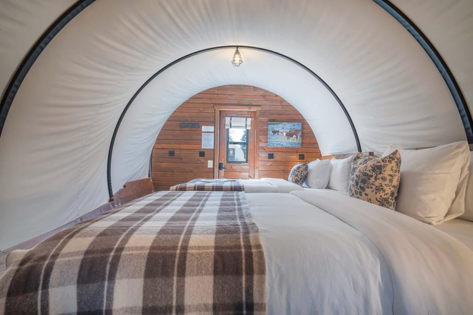 Conestoga Wagon Lake & Ranch Adventures Await House in Ozark Mountains