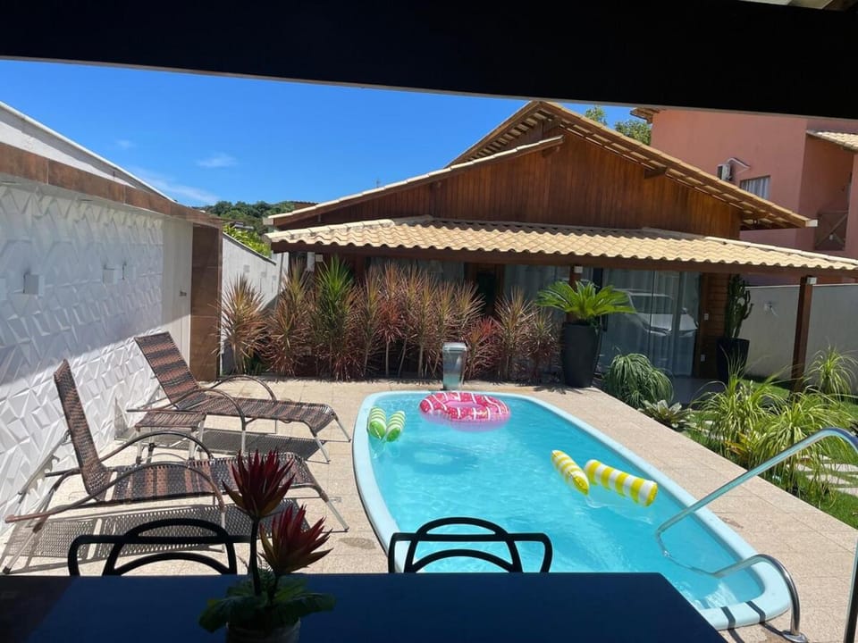 Casa de Madeira em Guarapari, Meaipe com piscina privativa e Área Gourmet House in Guarapari