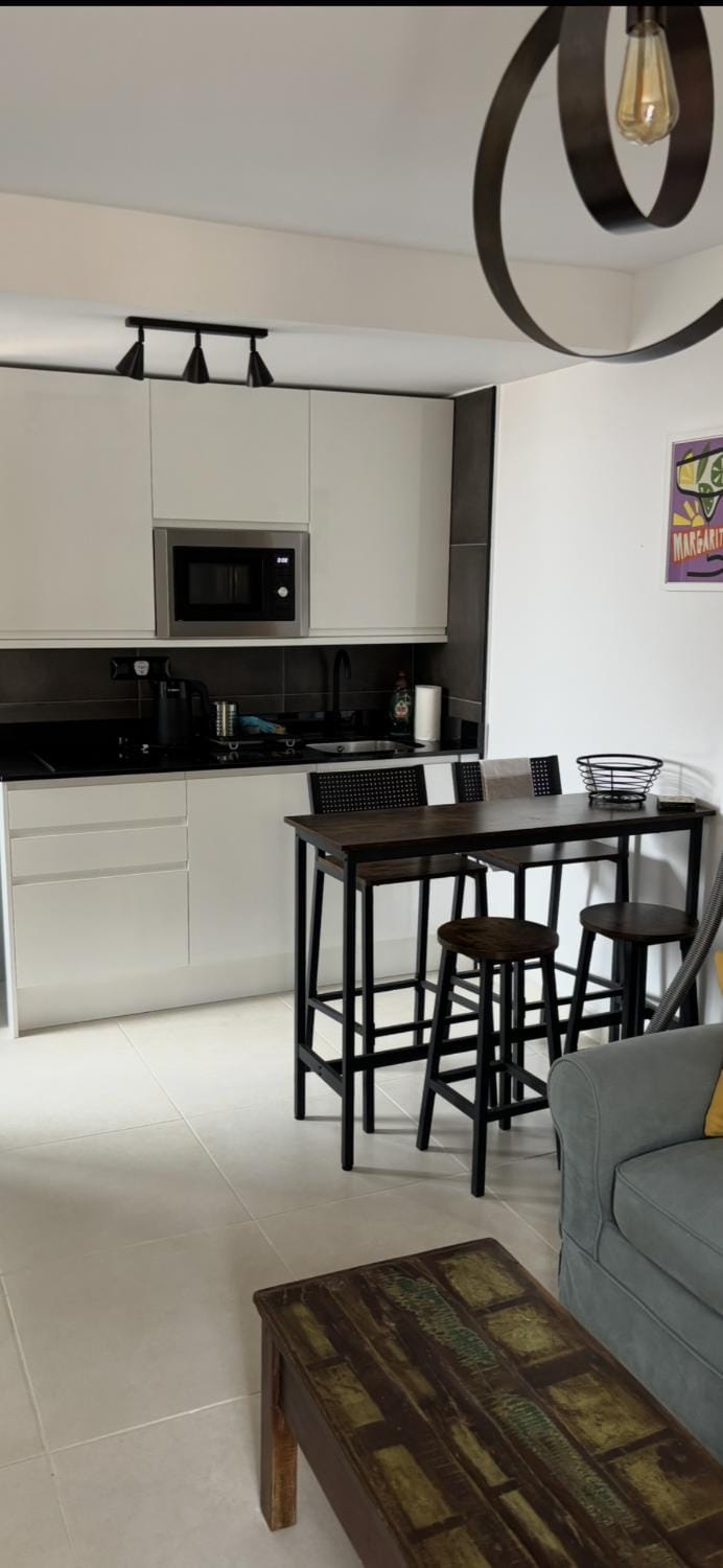 Kitchen or kitchenette, microwave, stove, kitchen, kitchen
