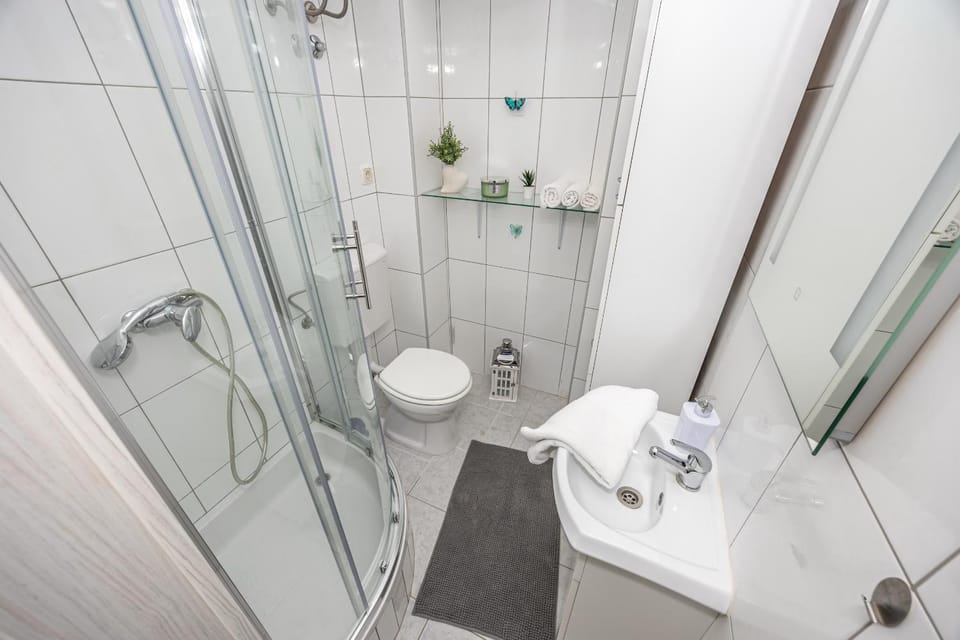 Shower, Toilet, Bathroom, towels