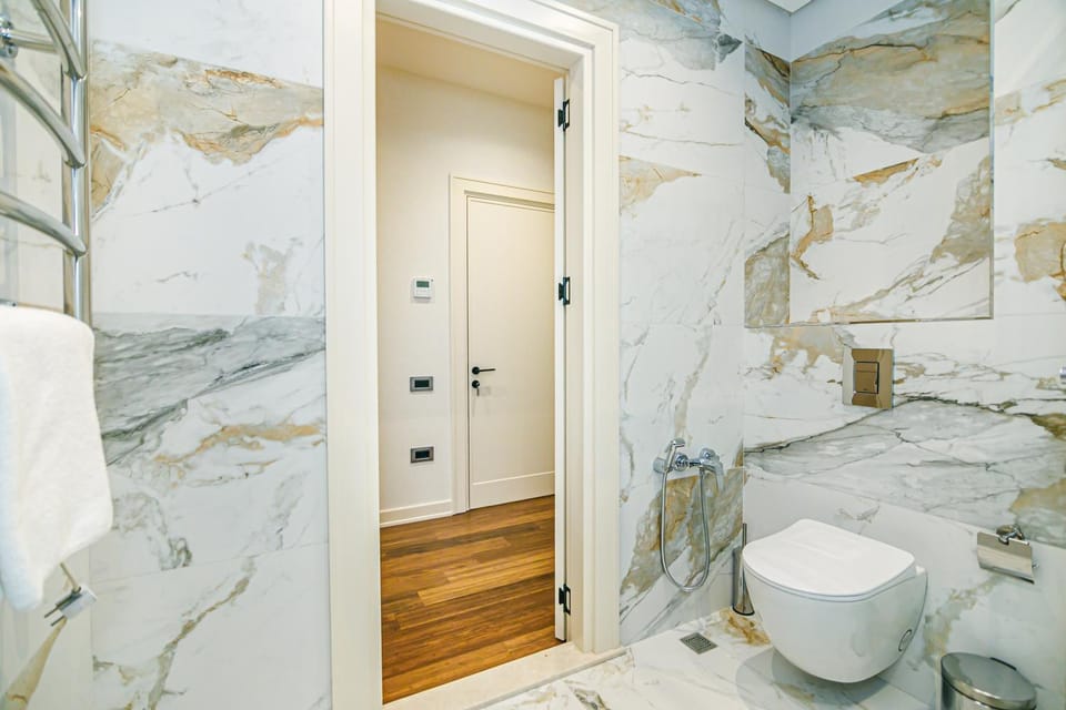 Shower, Toilet, Bathroom, hair dryier
