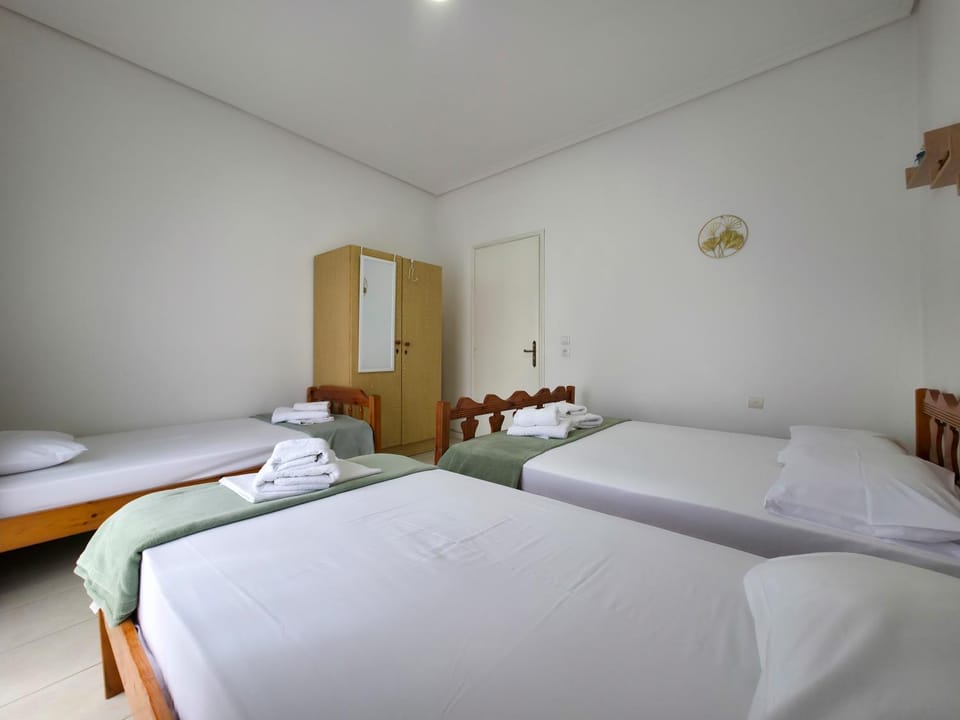 Bed, Photo of the whole room, Bedroom, towels, wardrobe
