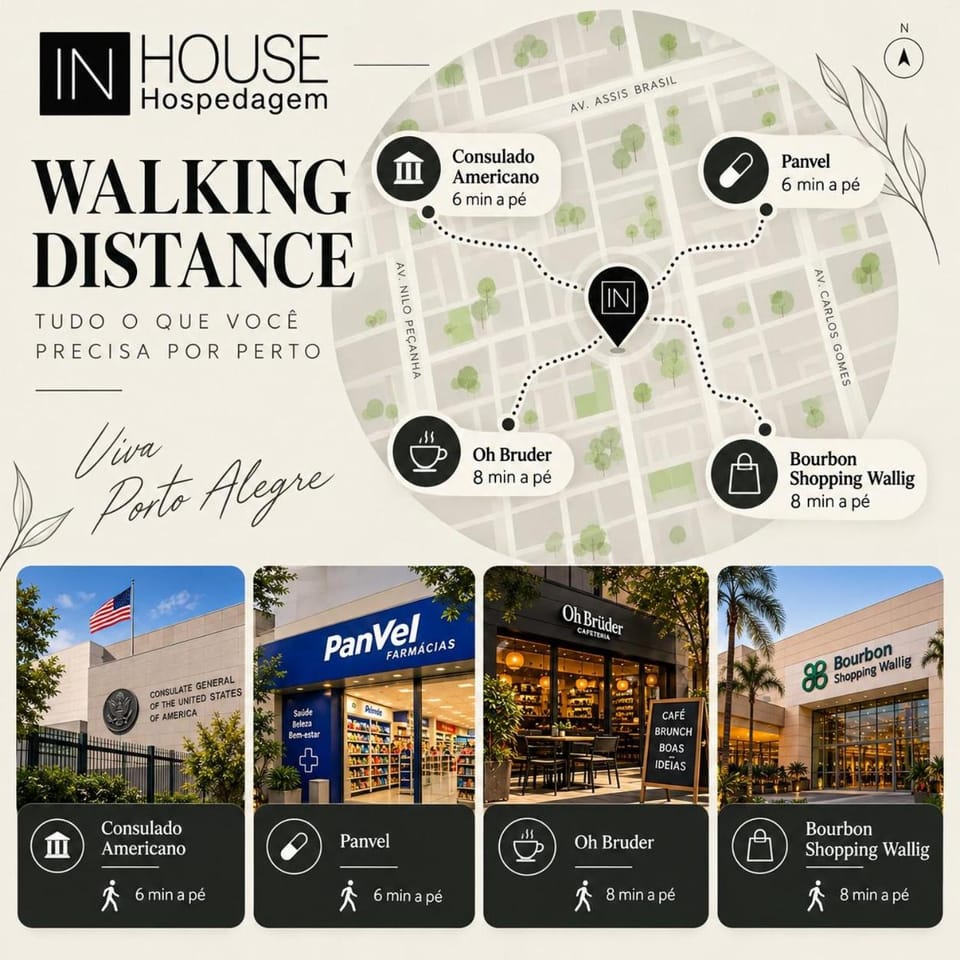 Connect João Wallig - Localizado perto do consulado americano e do Iguatemi Apartment in Porto Alegre