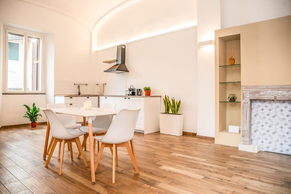 Living room, kitchen