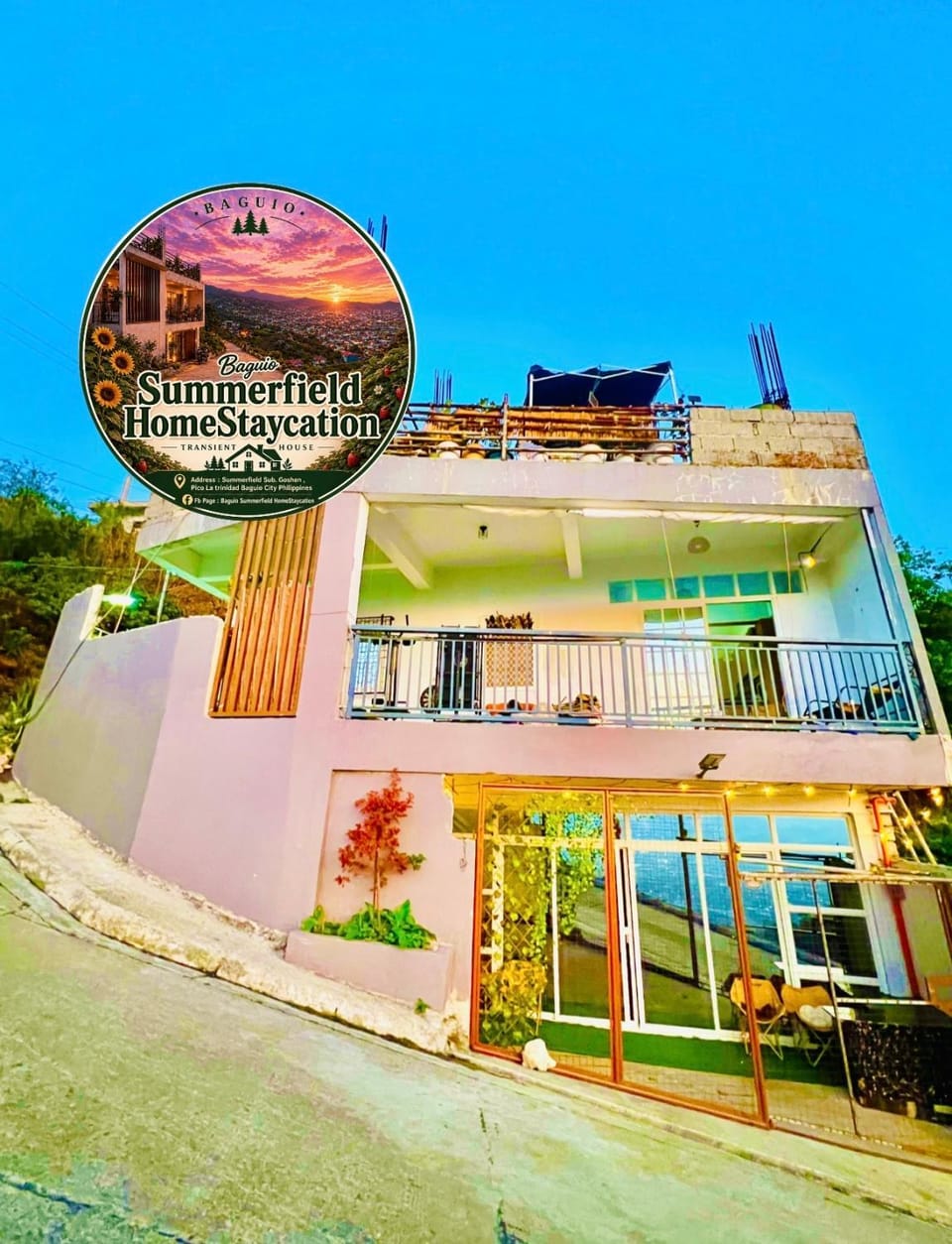 Baguio Summerfield HomeStaycation Overlooking Strawberry Farm Sunset-view House in Cordillera Administrative Region