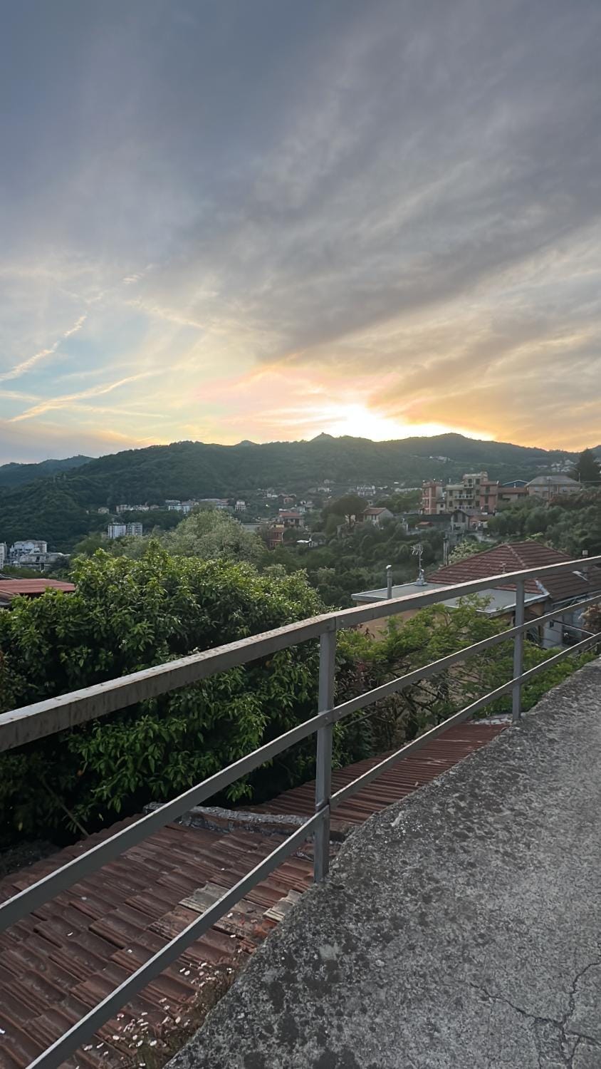 Mountain view, Sunset