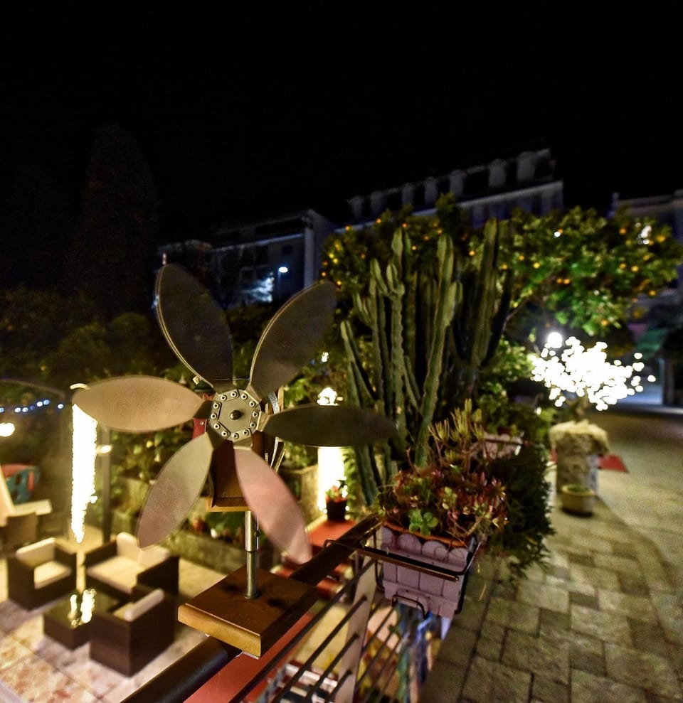 Property building, Facade/entrance, Garden, Decorative detail, Garden view