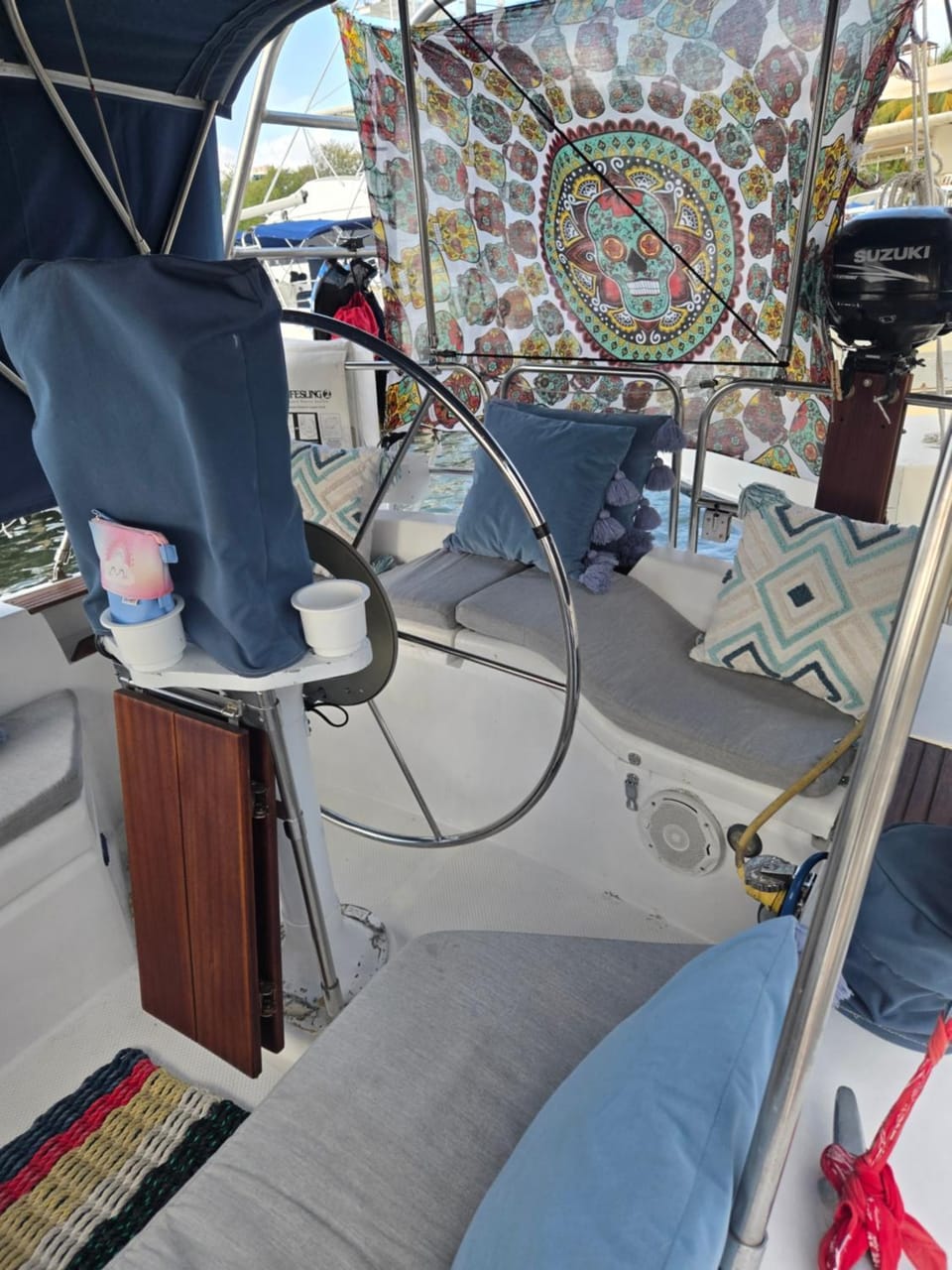 Sisu sail&stay Docked boat in Isla Mujeres
