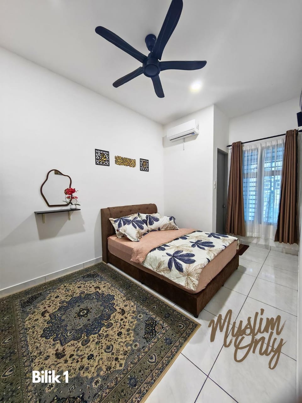 Bed, Bedroom, air conditioner