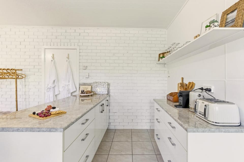 Kitchen or kitchenette, toaster