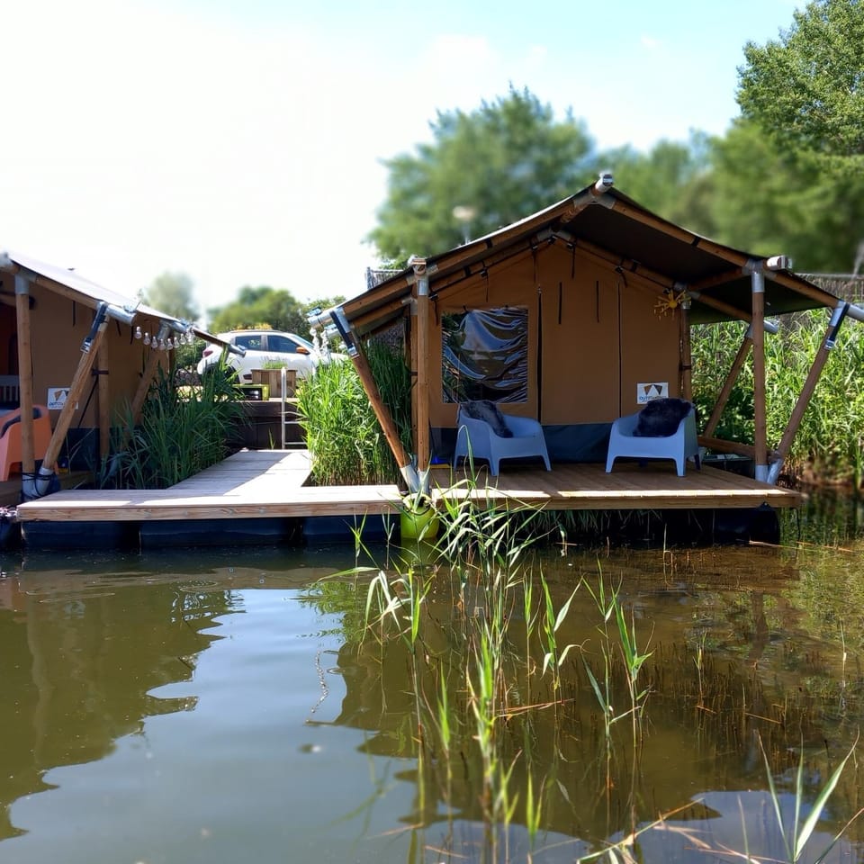 Property building, Day, Natural landscape, Lake view