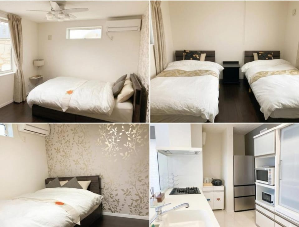 Bed, Photo of the whole room, Bedroom, air conditioner