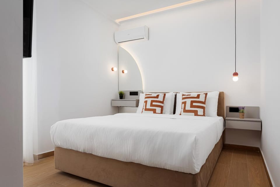 Bed, Bedroom, air conditioner