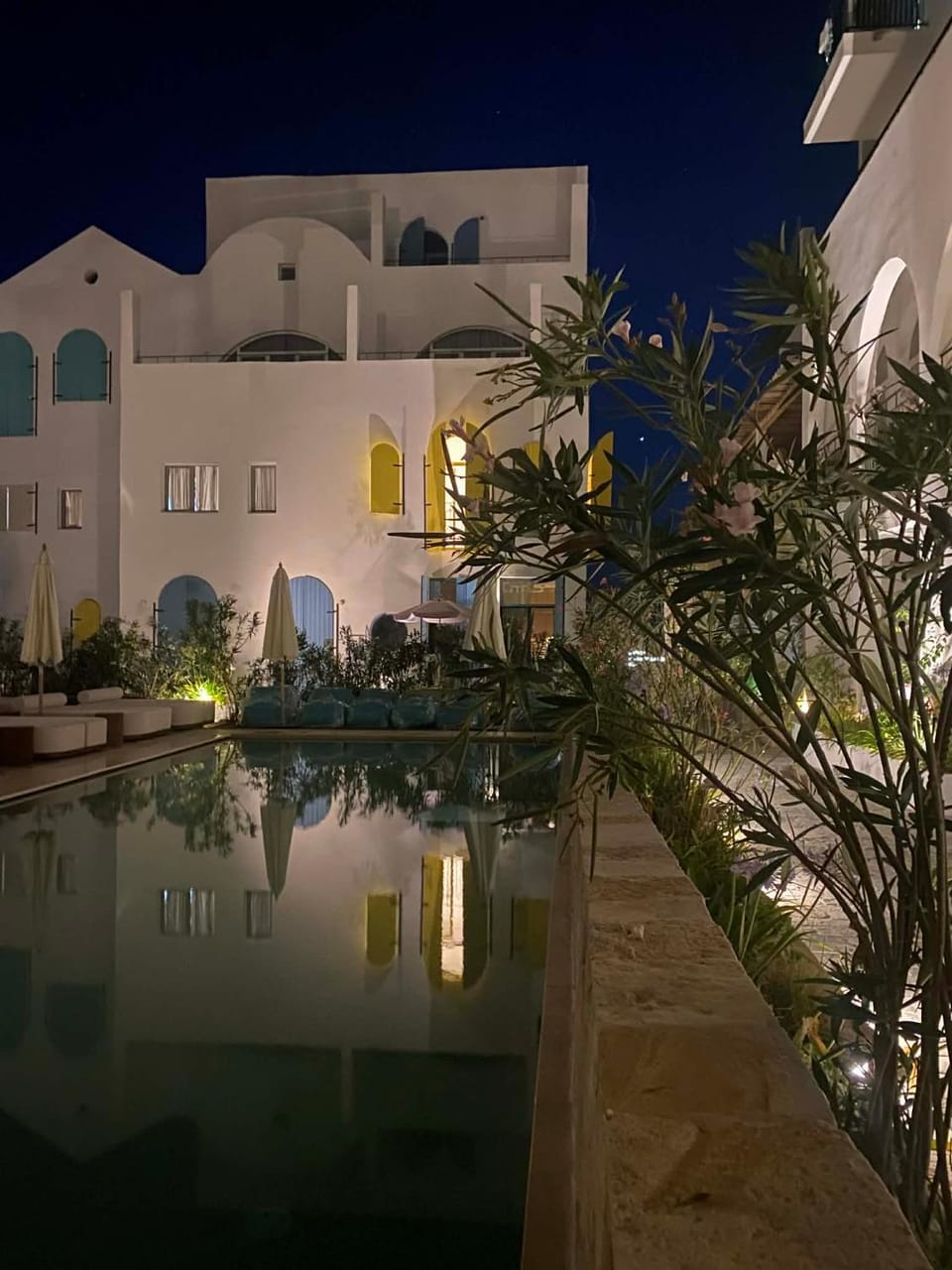 Night, Pool view