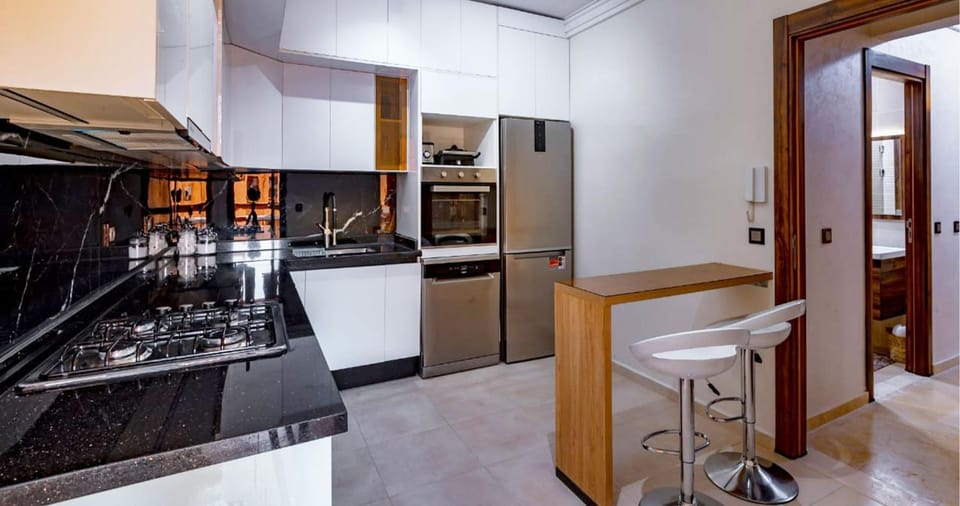 Kitchen or kitchenette, stove, kitchen