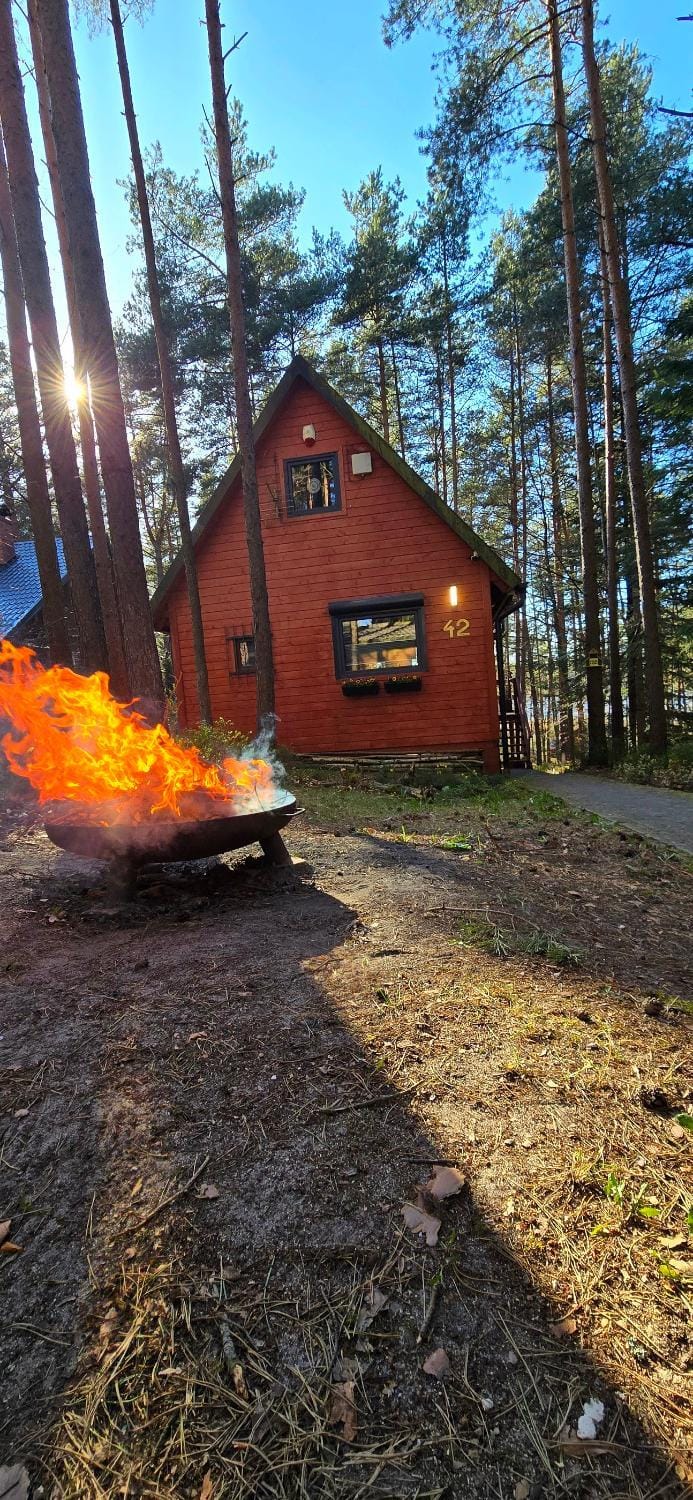 Domek w lesie przy jeziorze Kamień House in Pomeranian Voivodeship