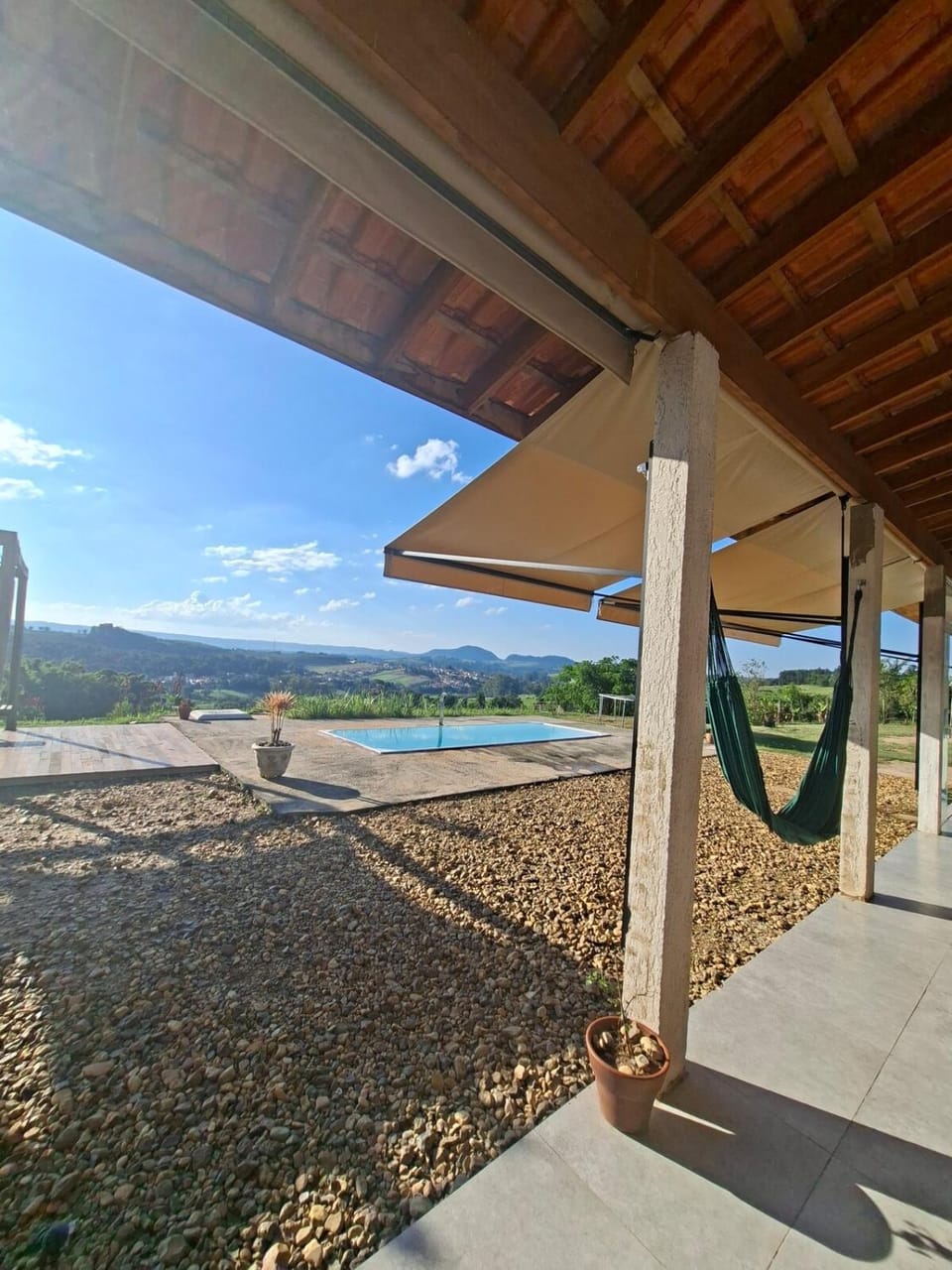Casa Lua Swimming pool View of the Sleeping Giant Apartment in State of Paraná
