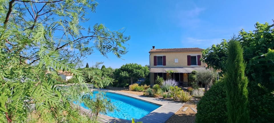 Property building, Spring, Day, Garden, Garden view, Pool view, Swimming pool, Swimming pool