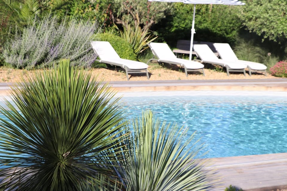 Garden view, Pool view, Swimming pool, sunbed