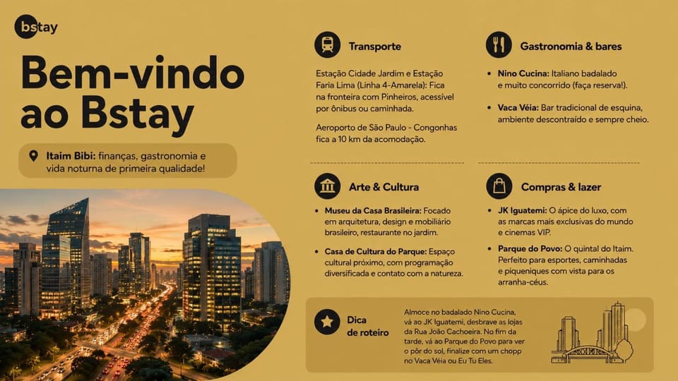 Bstay Jeronimo Itaim Apartment in Sao Paulo City