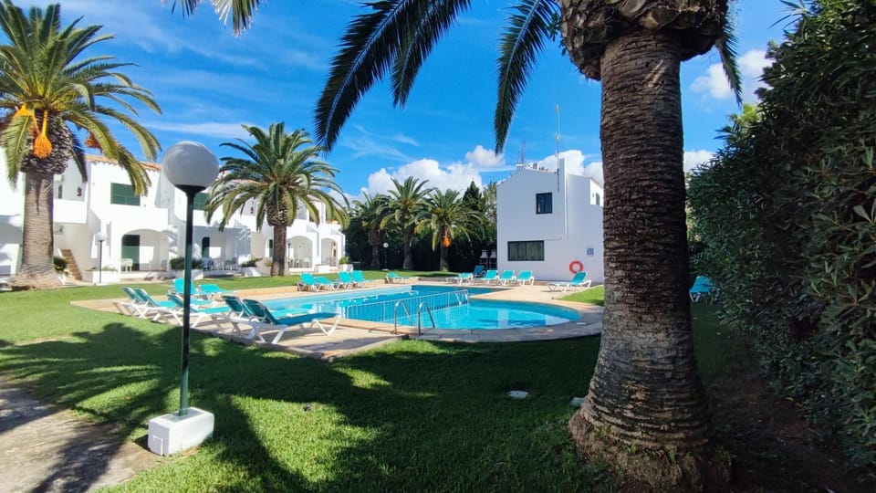 Property building, Day, Garden, Garden view, Pool view, Swimming pool, sunbed