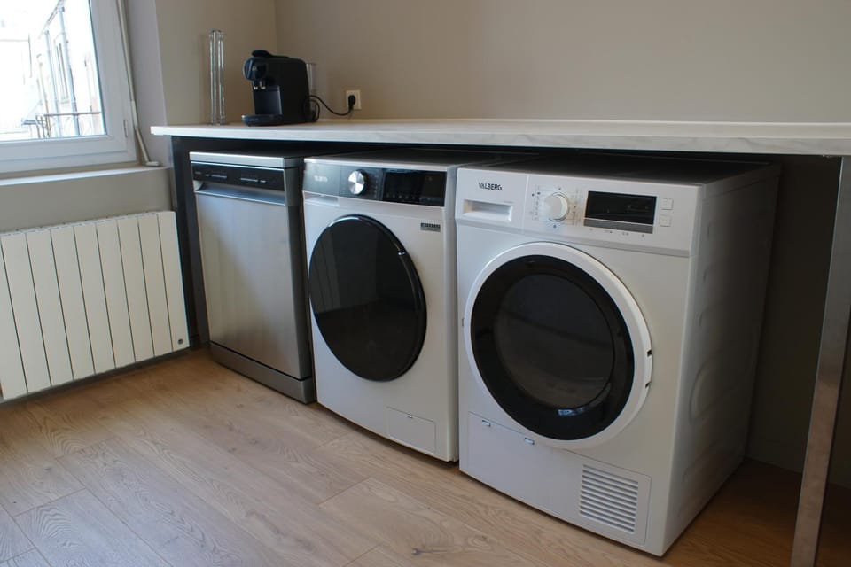 dishwasher, washing machine, dryer