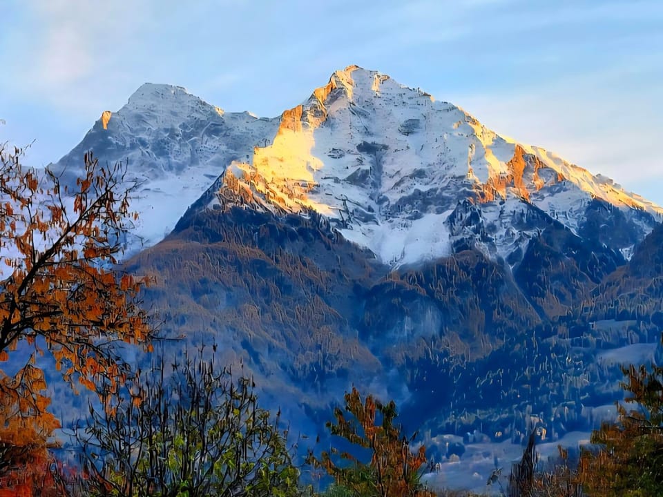 Day, Winter, Mountain view