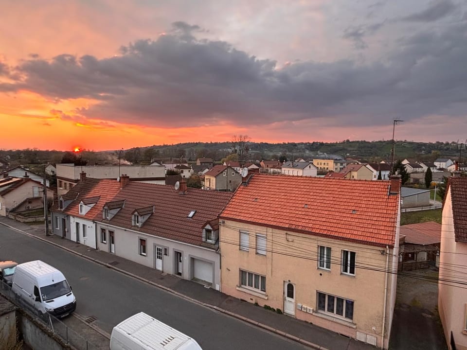 Natural landscape, Bird's eye view, City view, Sunset